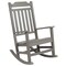 Flash Furniture Winston All-Weather Rocking Chair in Gray Faux Wood, PK2 2-JJ-C14703-GY-GG - alternate 9